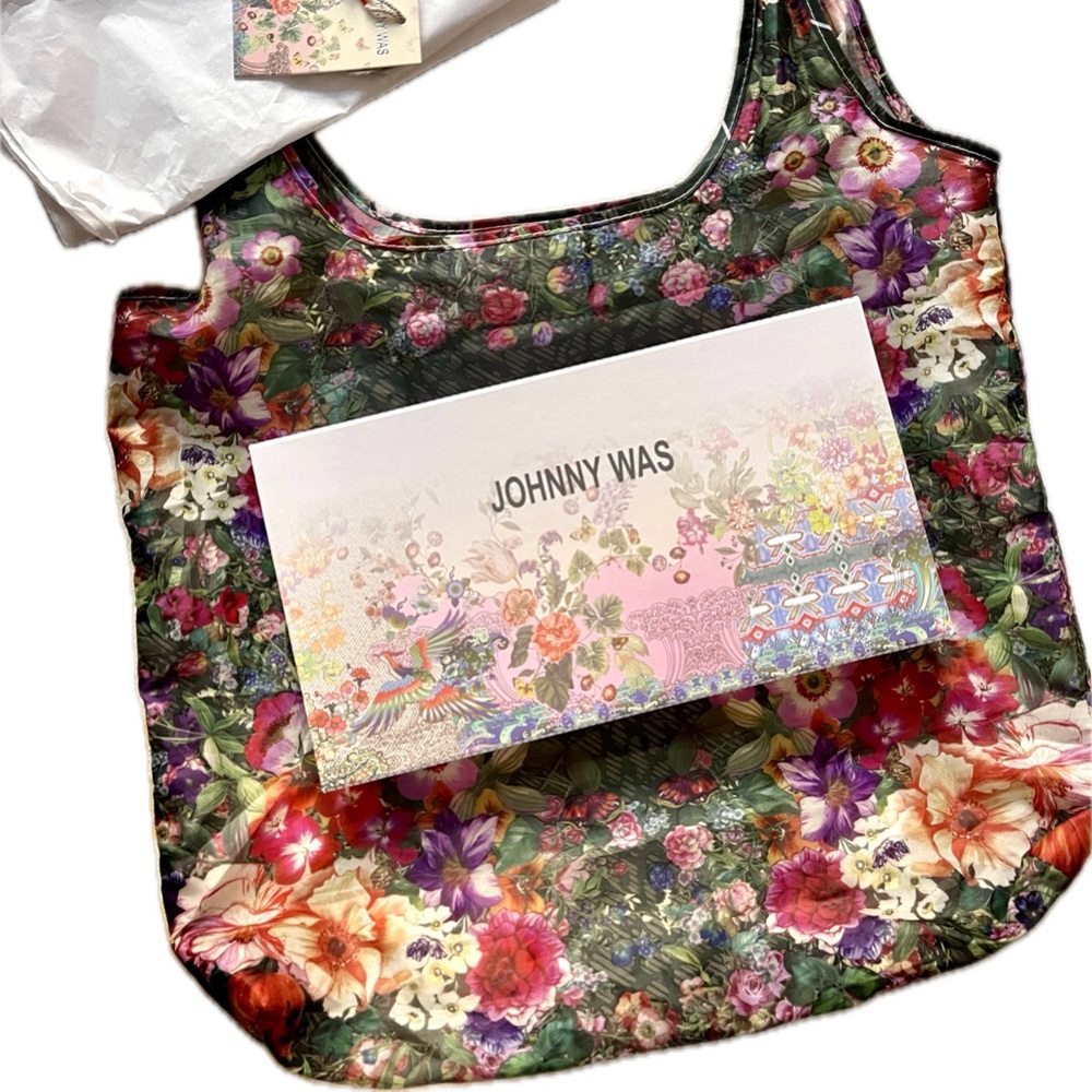 Johnny Was Reusable Tote, Box, and Tassle
